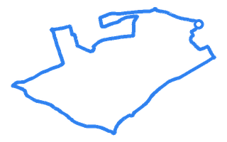 Route shape for Route 4 at West Wickham (London) DTC