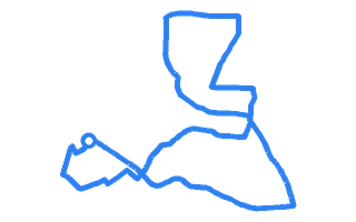 Route shape for Route 5 at West Wickham (London) DTC
