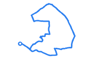 Route shape for Route 6 at West Wickham (London) DTC