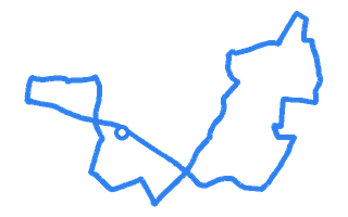 Route shape for Route 10 at West Wickham (London) DTC