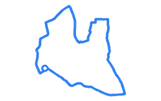 Route shape for Route 12 at West Wickham (London) DTC