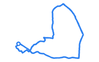Route shape for Route 13 at West Wickham (London) DTC