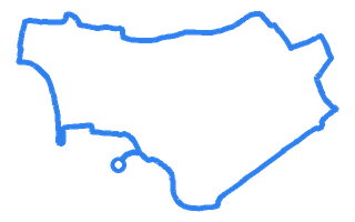 Route shape for Route 1 at Weston-super-Mare DTC