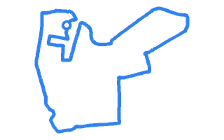 Route shape for Route 9 at Weston-super-Mare DTC