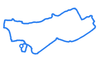 Route shape for Route 13 at Weston-super-Mare DTC