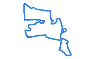 Route shape for Route 2 at Whitby DTC