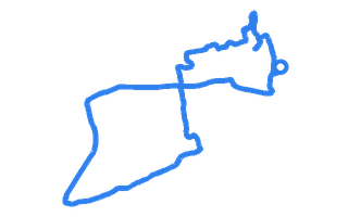 Route shape for Route 6 at Whitby DTC