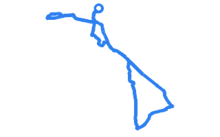 Route shape for Route 11 at Whitby DTC