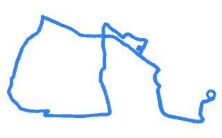 Route shape for Route 13 at Whitby DTC