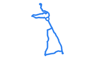 Route shape for Route 3 at Whitchurch DTC