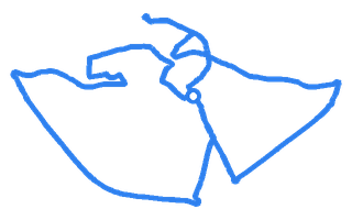 Route shape for Route 8 at Whitchurch DTC