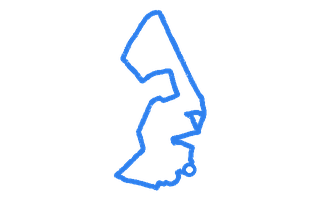 Route shape for Route 1 at Winchester DTC