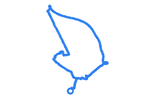 Route shape for Route 5 at Winchester DTC