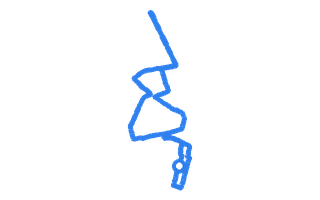 Route shape for Route 13 at Winchester DTC