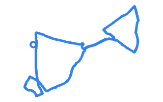 Route shape for Route 1 at Wolverhampton DTC