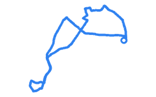 Route shape for Route 8 at Wolverhampton DTC