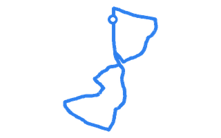 Route shape for Route 13 (NEW) at Wolverhampton DTC