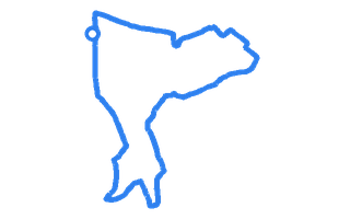 Route shape for Route 17 (NEW) at Wolverhampton DTC