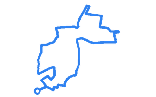 Route shape for Route 1 at Wood Green DTC