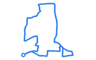 Route shape for Route 4 at Wood Green DTC