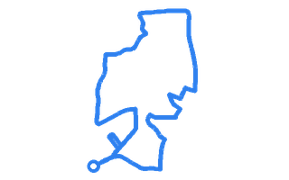 Route shape for Route 6 at Wood Green DTC