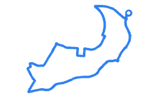 Route shape for Route 2 at Worcester DTC