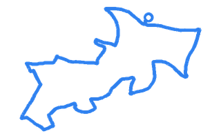 Route shape for Route 5 at Worcester DTC