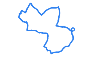 Route shape for Route 13 at Worcester DTC