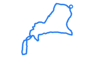 Route shape for Route 14 at Worcester DTC