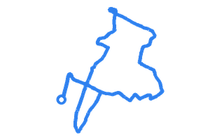 Route shape for Route 5 (NEW) at Workington DTC