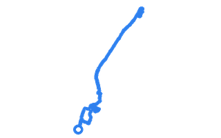Route shape for Route 9 at Workington DTC