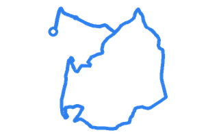 Route shape for Route 10 at Workington DTC