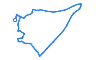 Route shape for Route 13 at Workington DTC
