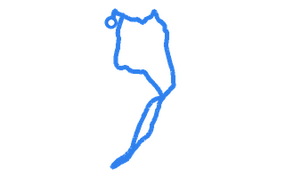 Route shape for Route 14 at Workington DTC