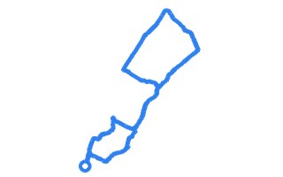 Route shape for Route 16 at Workington DTC