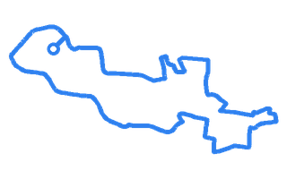 Route shape for Route 1 at Worksop DTC
