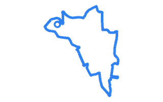 Route shape for Route 3 at Worksop DTC