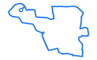 Route shape for Route 6 at Worksop DTC
