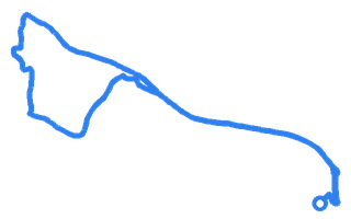 Route shape for Route 11 at Worksop DTC