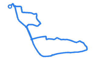Route shape for Route 12 (NEW) at Worksop DTC