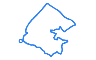 Route shape for Route 1 at Wrexham DTC