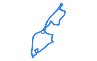 Route shape for Route 2 at Wrexham DTC
