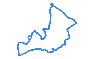 Route shape for Route 4 at Wrexham DTC