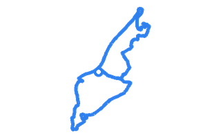 Route shape for Route 8 at Wrexham DTC