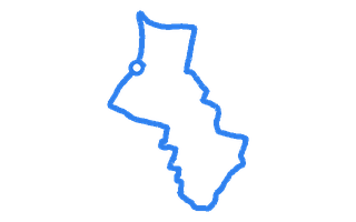 Route shape for Route 3 at Yeading (London) DTC