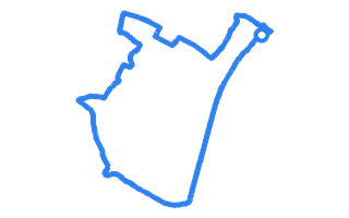 Route shape for Route 4 at Yeading (London) DTC