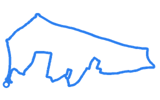 Route shape for Route 5 at Yeading (London) DTC