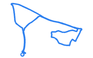 Route shape for Route 14 at Yeading (London) DTC