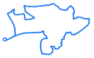 Route shape for Route 7 at Yeovil DTC
