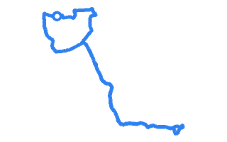 Route shape for Route 18 (NEW) at Yeovil DTC
